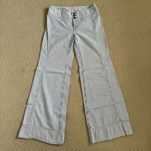 Free people Seersucker Wide Leg Pants